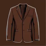 dark brown suit jacket image